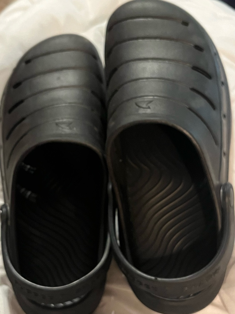 Men’s Rugged Shark Black Slip-On Clog Sandals
